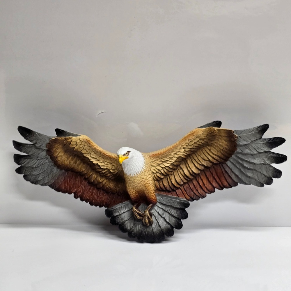Bossons Fraser Art Eagle Wall Hanging 1970 Brown Bird Decor Americana Rustic